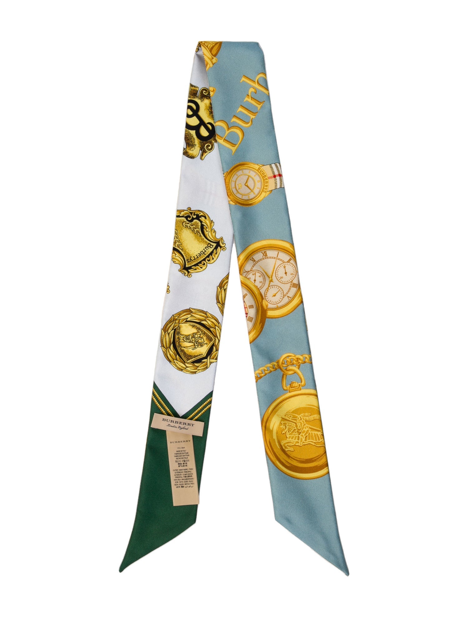 Burberry Silk Printed Scarf w/ Tags