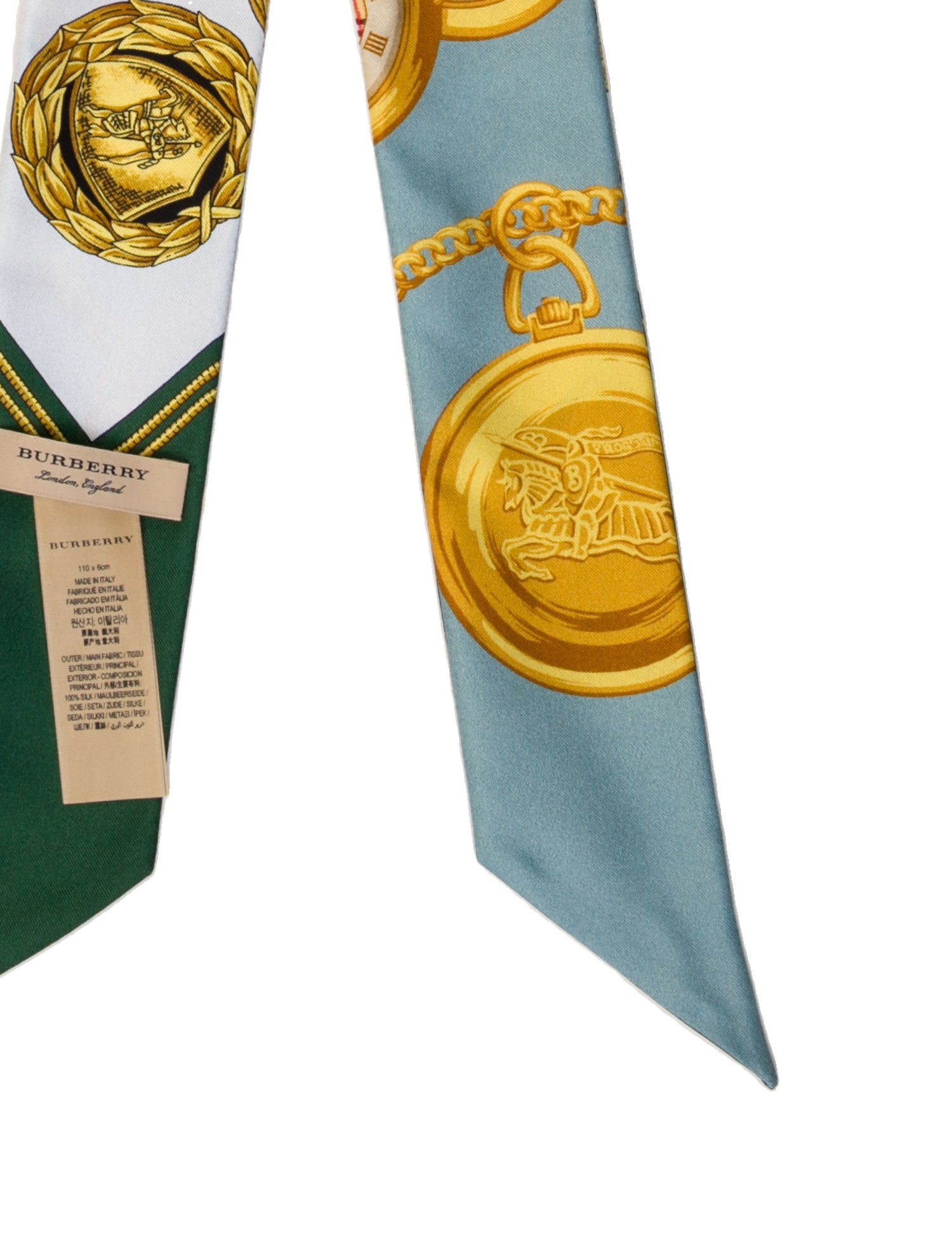 Burberry Silk Printed Scarf w/ Tags