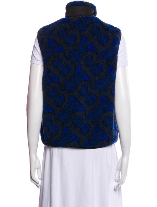 Burberry Faux Fur Printed Vest