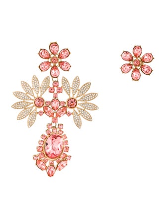 Burberry Half-Daisy Drop Earrings