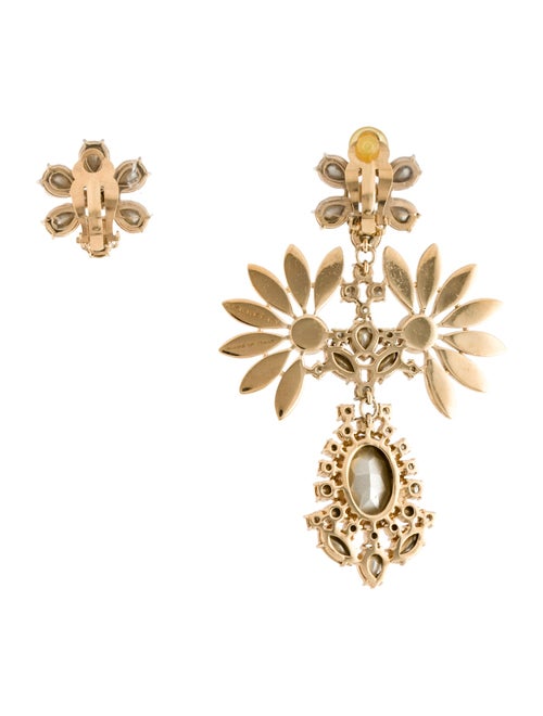 Burberry Half-Daisy Drop Earrings