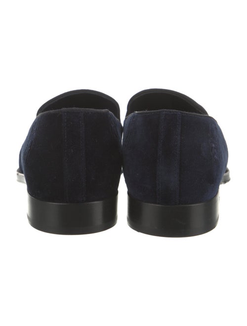 Burberry Velvet Printed Loafers