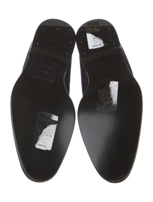 Burberry Velvet Printed Loafers