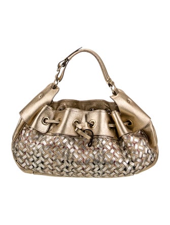 Burberry Leather Top Handle Bag