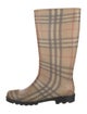 Burberry Rubber Printed Rain Boots