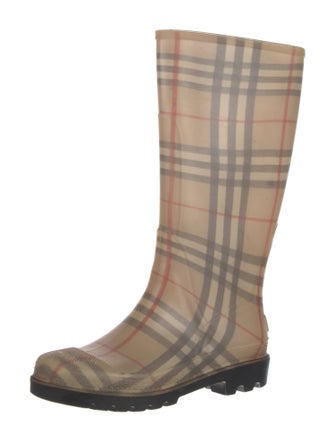 Burberry Rubber Printed Rain Boots