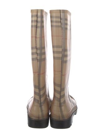 Burberry Rubber Printed Rain Boots