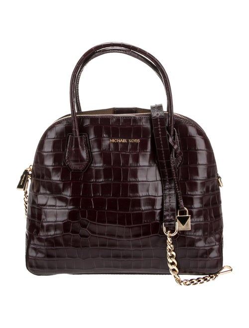 Michael Kors Embossed Leather Top Handle Bag