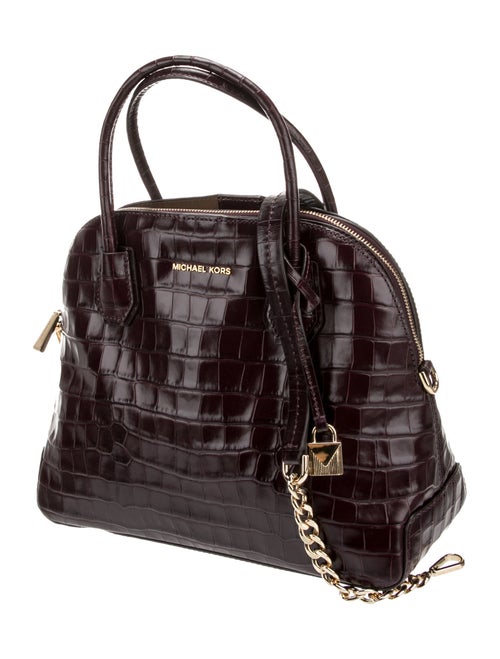 Michael Kors Embossed Leather Top Handle Bag