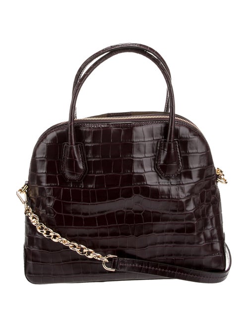 Michael Kors Embossed Leather Top Handle Bag