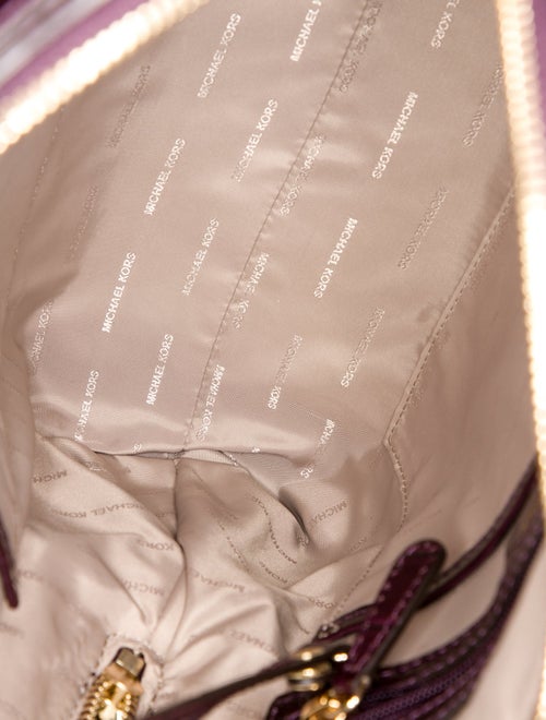 Michael Kors Embossed Leather Top Handle Bag