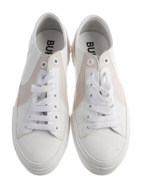 Burberry House Check Pattern Leather Sneakers