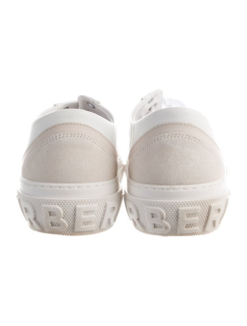 Burberry House Check Pattern Leather Sneakers