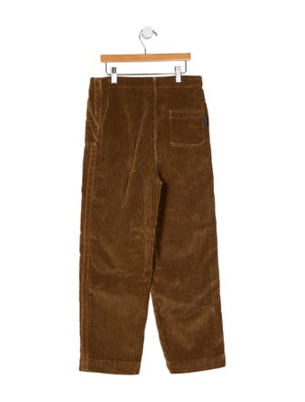 Burberry Girls' Brown Corduroy Pants