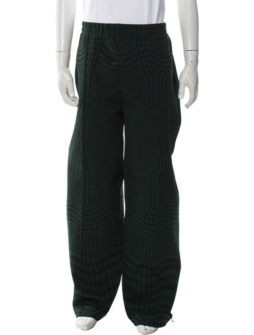 Burberry Plaid Print Corduroy Pants