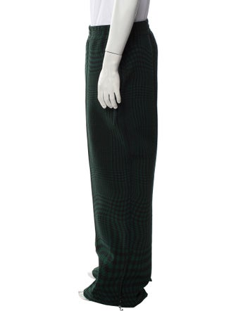Burberry Plaid Print Corduroy Pants