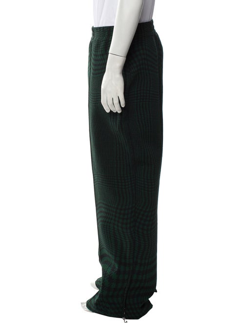 Burberry Plaid Print Corduroy Pants