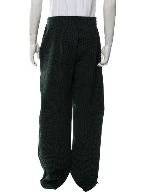 Burberry Plaid Print Corduroy Pants