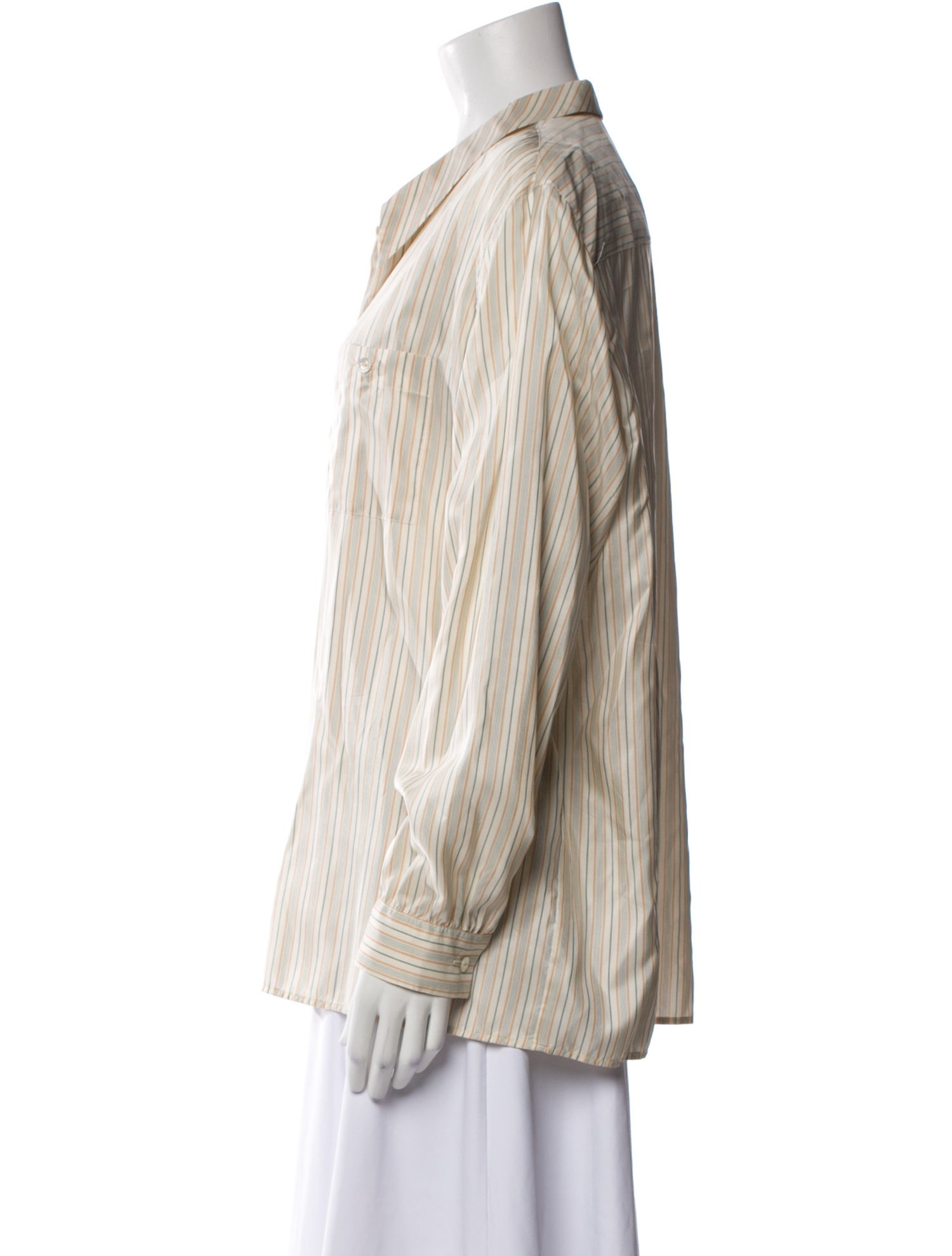 Burberry's Vintage Striped Button-Up Top