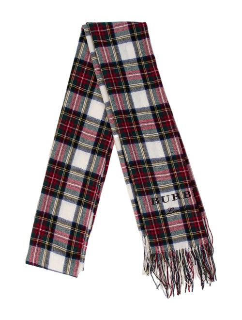 Burberry Plaid Print Scarf