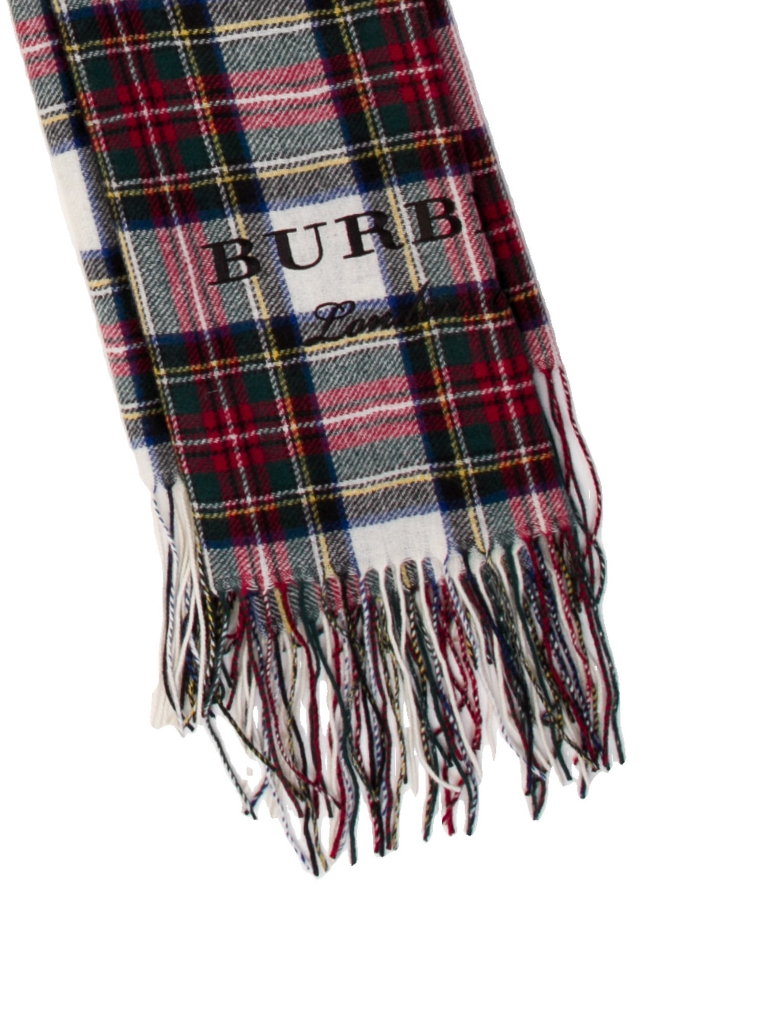 Burberry Plaid Print Scarf