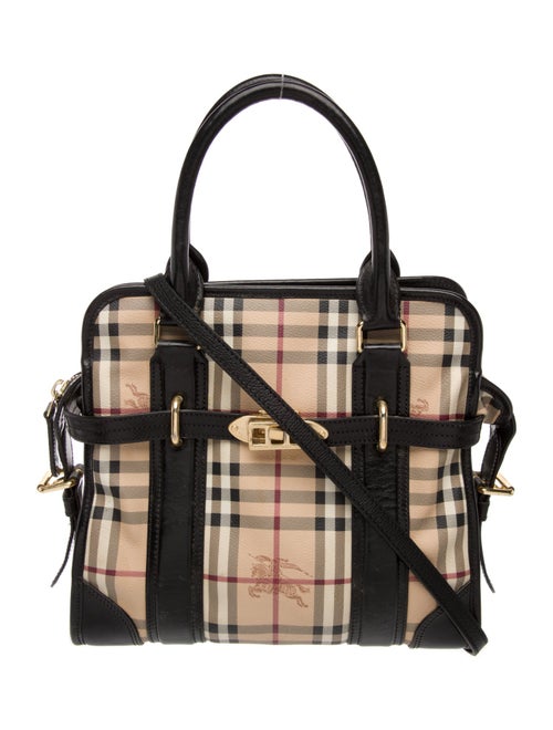 Burberry Haymarket Check Top Handle Bag