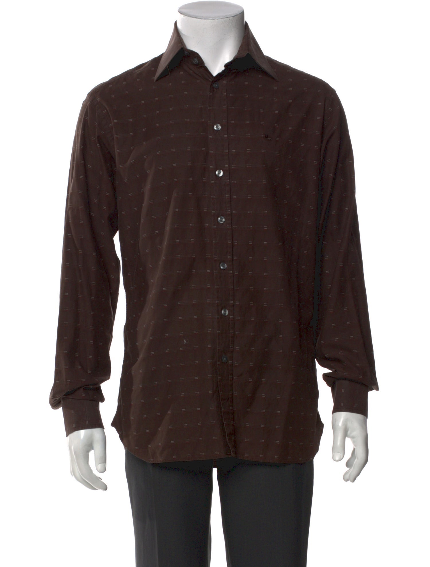 Burberry London Printed Long Sleeve Shirt