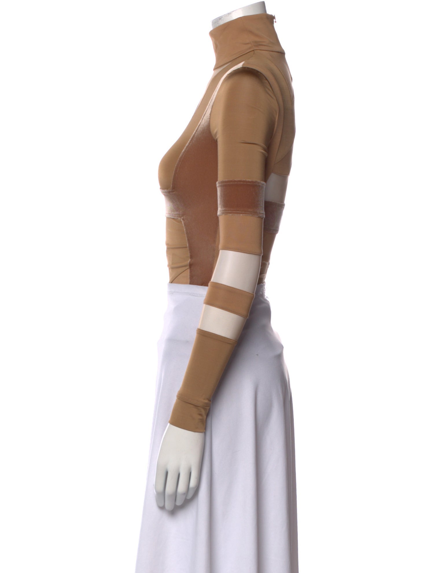 Burberry Turtleneck Long Sleeve Crop Top