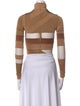Burberry Turtleneck Long Sleeve Crop Top