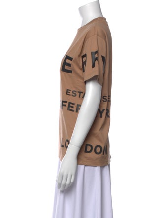 Burberry Graphic Print Crew Neck T-Shirt