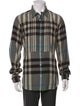 Burberry Exploded Check Pattern Long Sleeve Shirt