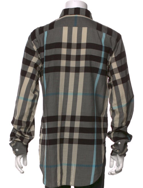 Burberry Exploded Check Pattern Long Sleeve Shirt
