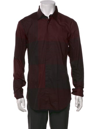 Burberry House Check Pattern Long Sleeve Shirt