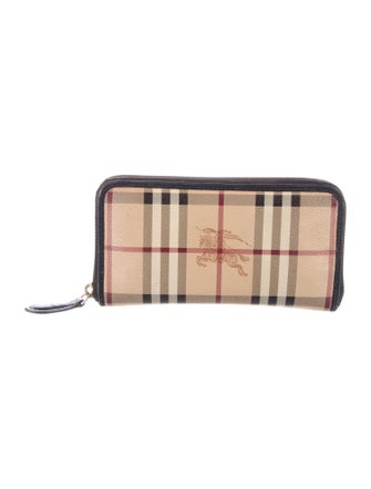 Burberry Horseferry Check Pattern Printed Wallet