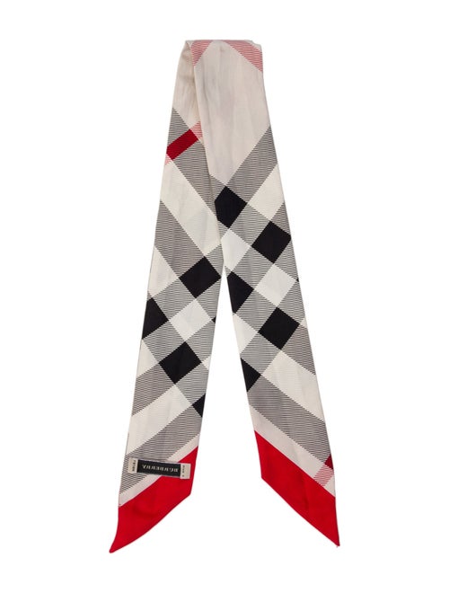 Burberry Plaid Print Scarf