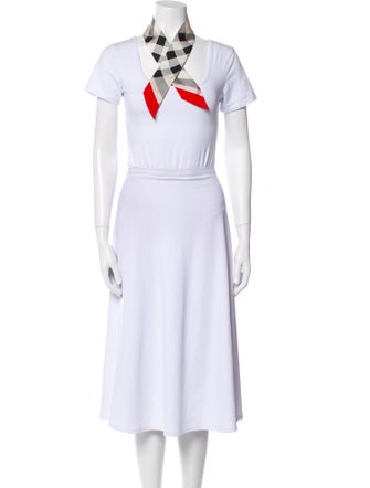 Burberry Plaid Print Scarf