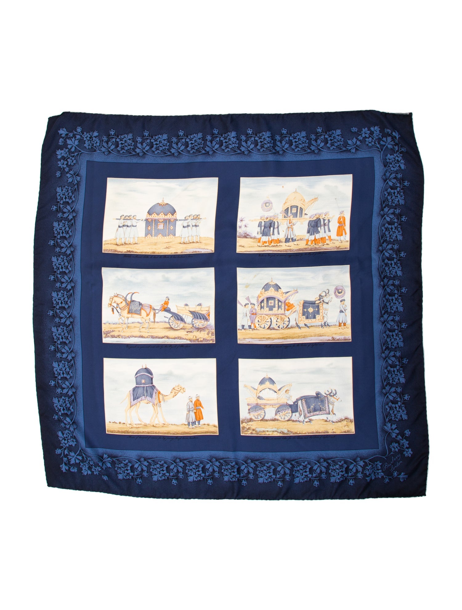 Burberry London Silk Printed Scarf