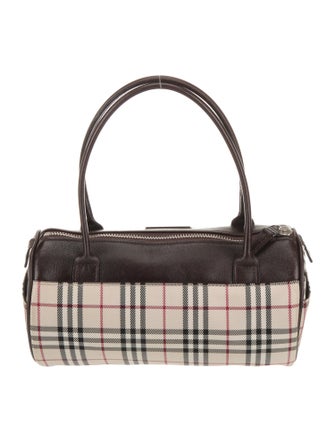 Burberry Canvas Top Handle Bag