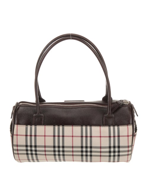 Burberry Canvas Top Handle Bag