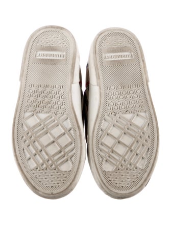 Burberry Kids' Checkprint Low Top Sneakers