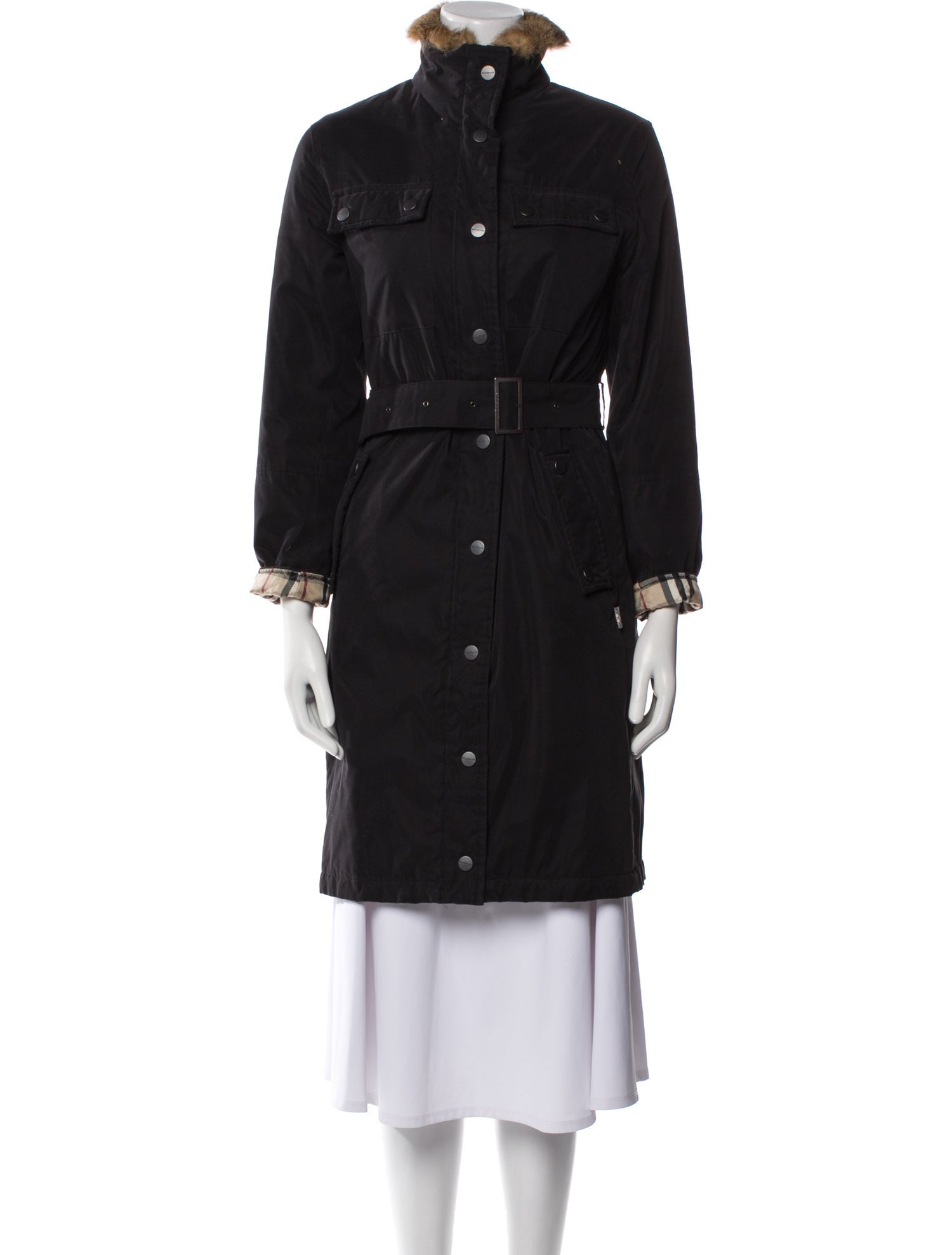 Burberry London Faux Fur Coat