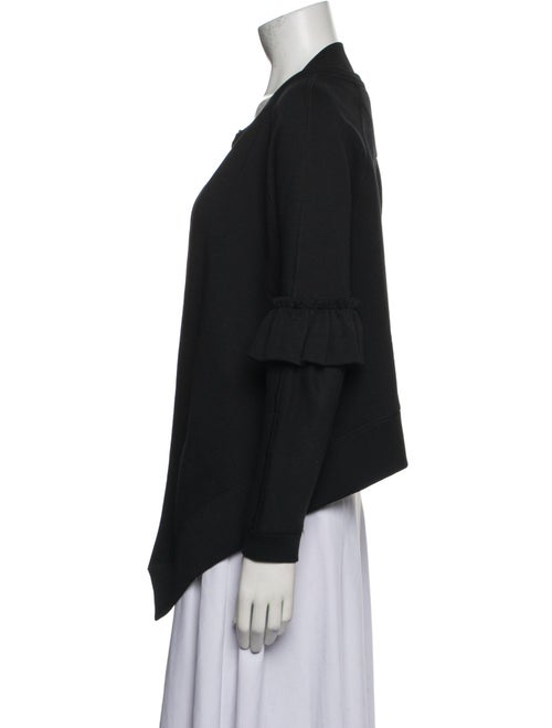 Burberry Prorsum Open Front Long Sleeve Blouse