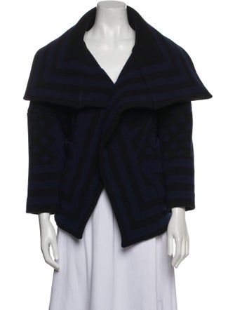 Burberry Prorsum Virgin Wool Striped Jacket