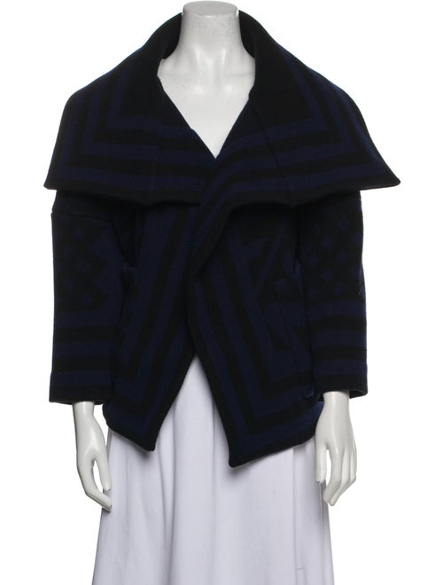 Burberry Prorsum Virgin Wool Striped Jacket