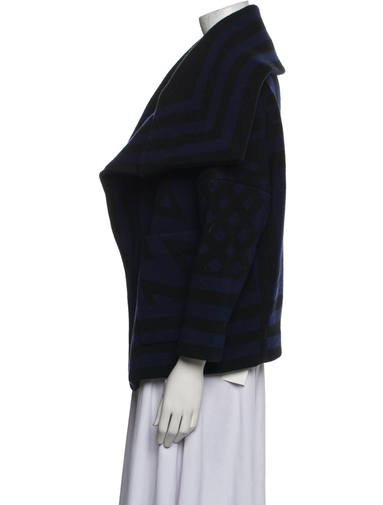 Burberry Prorsum Virgin Wool Striped Jacket