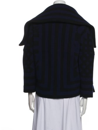 Burberry Prorsum Virgin Wool Striped Jacket