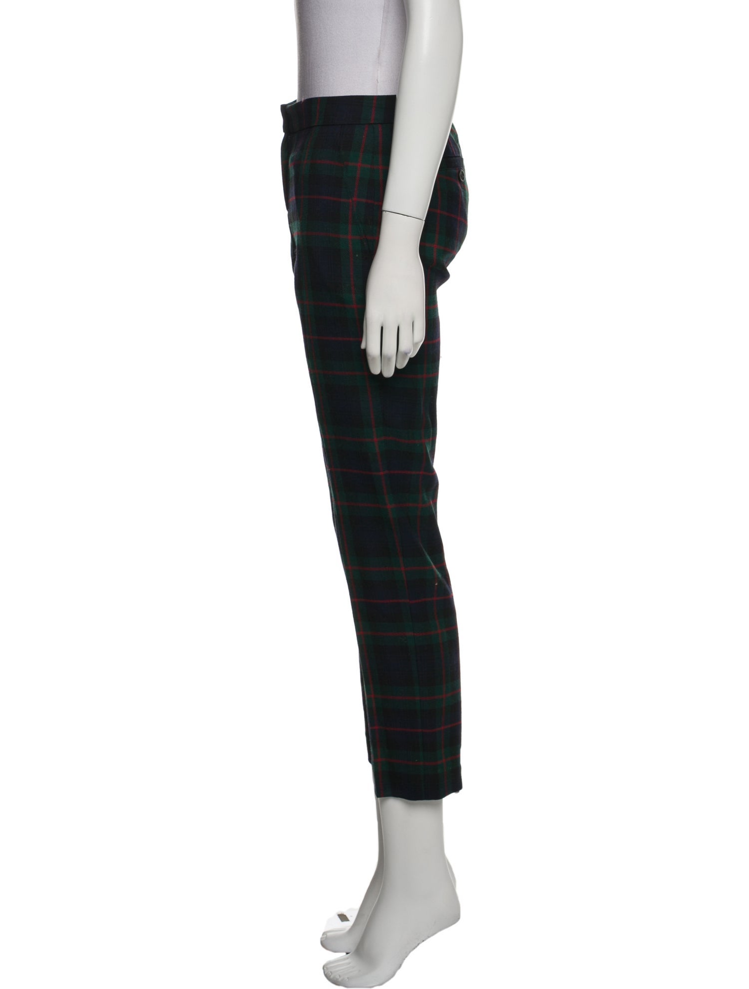 Burberry Virgin Wool Straight Leg Pants