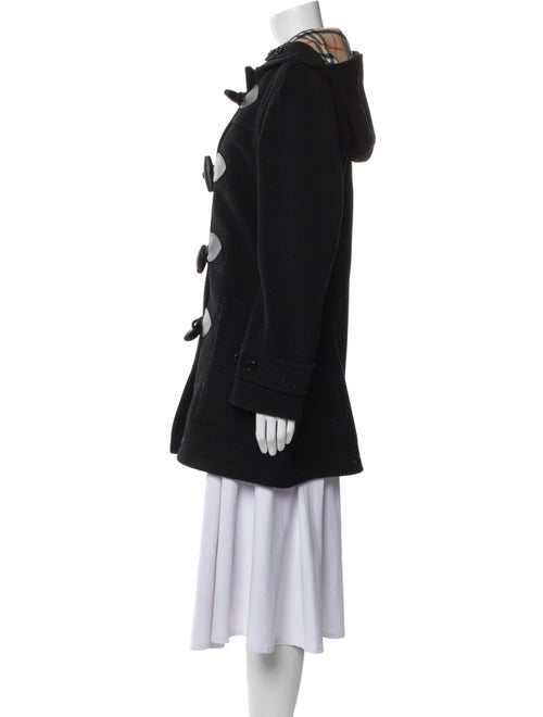 Burberry Wool Faux Fur Coat