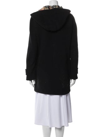 Burberry Wool Faux Fur Coat