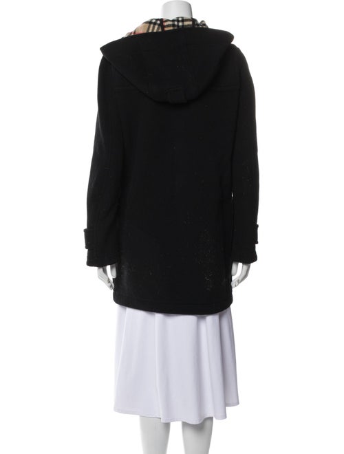 Burberry Wool Faux Fur Coat